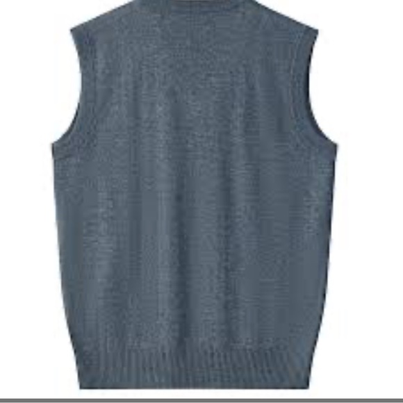 Sleeveless Gray Knit Vest Medium - Picture 1 of 1
